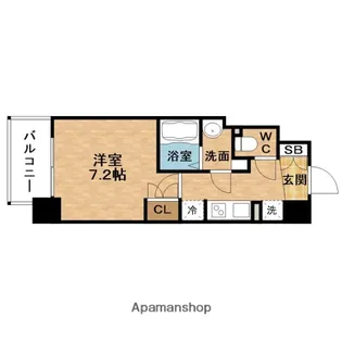 BPRレジデンス新梅田【11階】の間取り