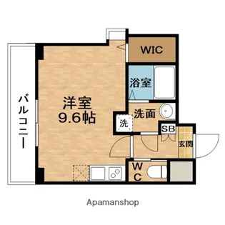 VIGORPOLIS369天神橋三丁目Ⅱアルチェ【9階】の間取り