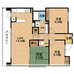 ルーシア北梅田【9階】の間取り