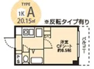 ドミール京町堀【8階】の間取り