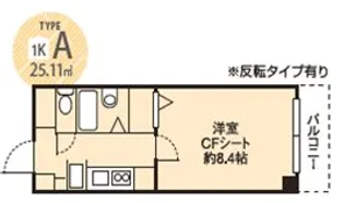 ドミール江戸堀【5階】の間取り