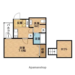ディー・シモンズ西梅田【3階】の間取り