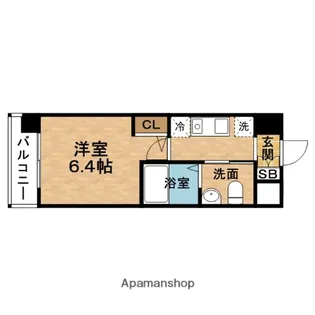 ESLEAD(エスリード)野田阪神駅前【2階】の間取り