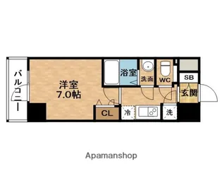 ファーストステージ梅田WEST【13階】の間取り