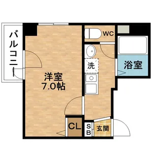 エスリード梅田西第2【2階】の間取り