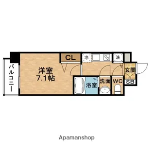 PRESSANCE野田阪神駅前ザ・ファースト【4階】の間取り