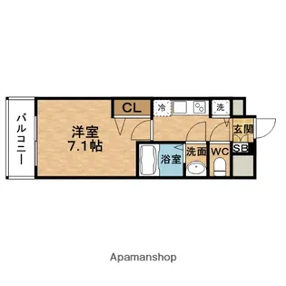 プレサンス野田阪神駅前ザ・ファースト【6階】の間取り