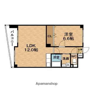 シティレジデンス福島X(旧阪神ハイグレードマンション10番館)【5階】の間取り