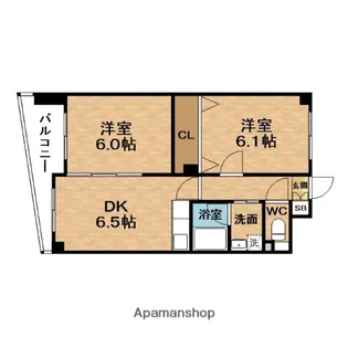 シティレジデンス福島X【4階】の間取り