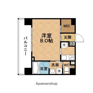 レジュールアッシュ梅田WEST【11階】の間取り
