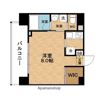 レジュールアッシュ梅田WEST【11階】の間取り