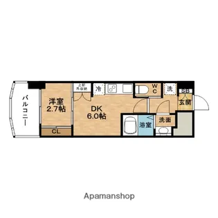 SERENiTE福島scelto【12階】の間取り