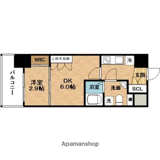 SERENiTE福島scelto【7階】の間取り