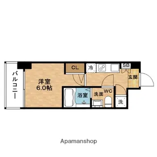 アドバンス西梅田ラシュレ【11階】の間取り