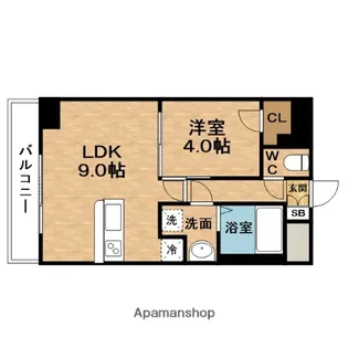 プレサンス福島ニューゲート【11階】の間取り