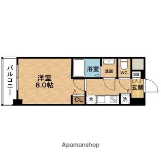 ディクス福島レジデンス【5階】の間取り