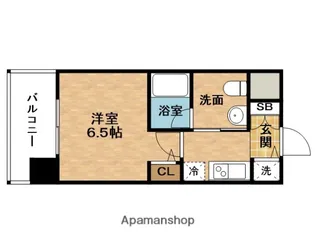 エスライズ堂島川【11階】の間取り