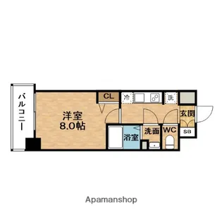 フォーリアライズ梅田レーベン【10階】の間取り