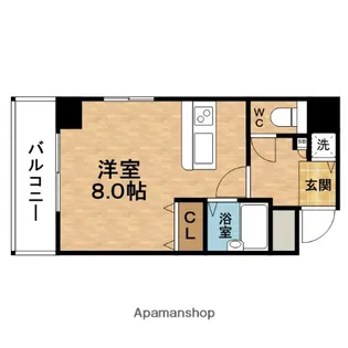 ディナスティ福島【6階】の間取り