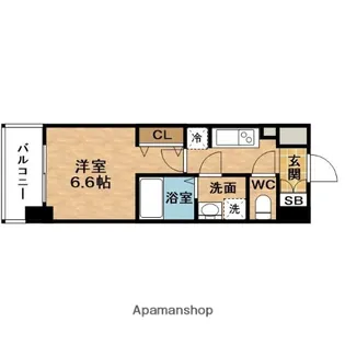 アーバンフラッツ鷺洲【7階】の間取り