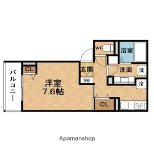 ラフォート福島【3階】の間取り