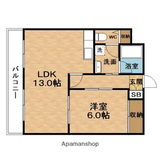 阪神ハイグレードマンション1番館【3階】の間取り