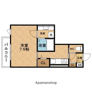 エストドミール野田【2階】の間取り