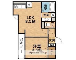 エストドミール野田【2階】の間取り