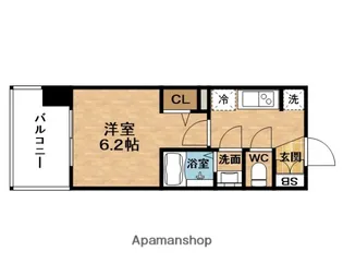 エステムプラザ福島ジェネル【6階】の間取り
