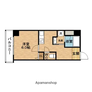 エストゥルースプラス大阪福島【2階】の間取り