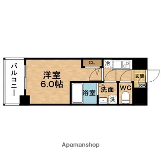 ESLEAD(エスリード)レジデンス梅田フロント【12階】の間取り