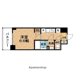 PRESSANCE福島ミッドエル【3階】の間取り