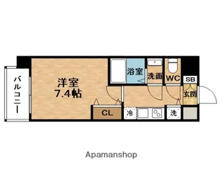 ルミエール野田阪神 本館【10階】の間取り