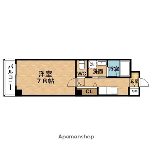 ルミエール野田阪神 新館【6階】の間取り