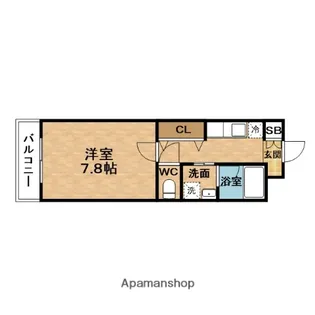 ルミエール野田阪神【8階】の間取り