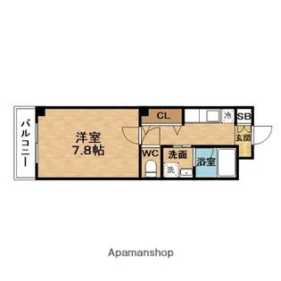 ルミエール野田阪神 新館【6階】の間取り