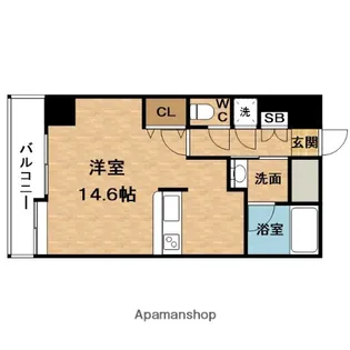 セレニテ梅田北Premium【10階】の間取り