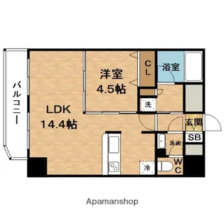SERENⅠTE梅田北プレミアム(セレニテ)【3階】の間取り