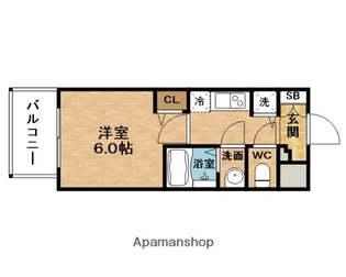 プレサンス大阪ゲートシティ【12階】の間取り