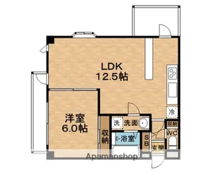 メロディハイム野田阪神【2階】の間取り