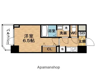 S−RESIDENCE新大阪RISH【6階】の間取り