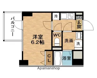 S−RESIDENCE新大阪RISH【6階】の間取り
