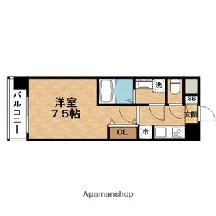 S−RESIDENCE福島GRANDE(グランデ)【4階】の間取り