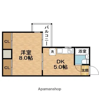 リアライズ中之島【4階】の間取り