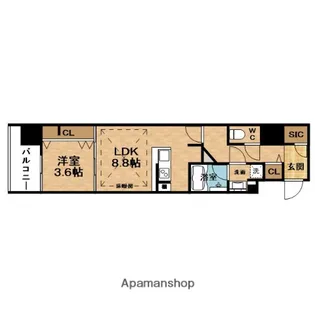 URBANEX同心Ⅱ(アーバネックス)【12階】の間取り