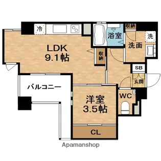 URBEX TENROKU(アーベックス)【2階】の間取り