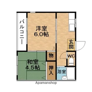 野田マンション【1階】の間取り