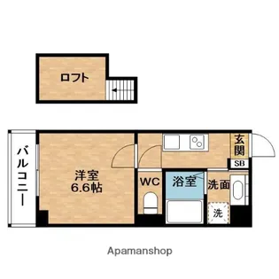レア・ファースト【7階】の間取り
