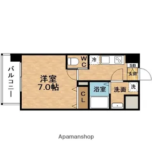 BPRレジデンス福島【14階】の間取り