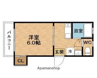 山下ハイツ【2階】の間取り